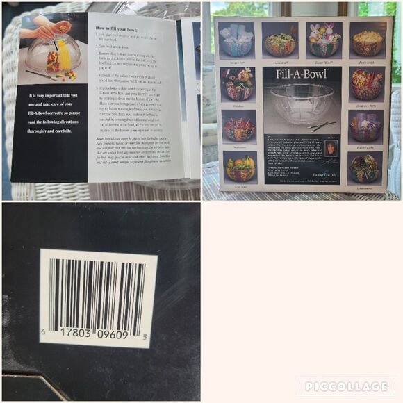 Vintage Fill-A-Bowl Clear Acrylic Party Centerpiece - Create A Unique Design - Picture 10 of 10